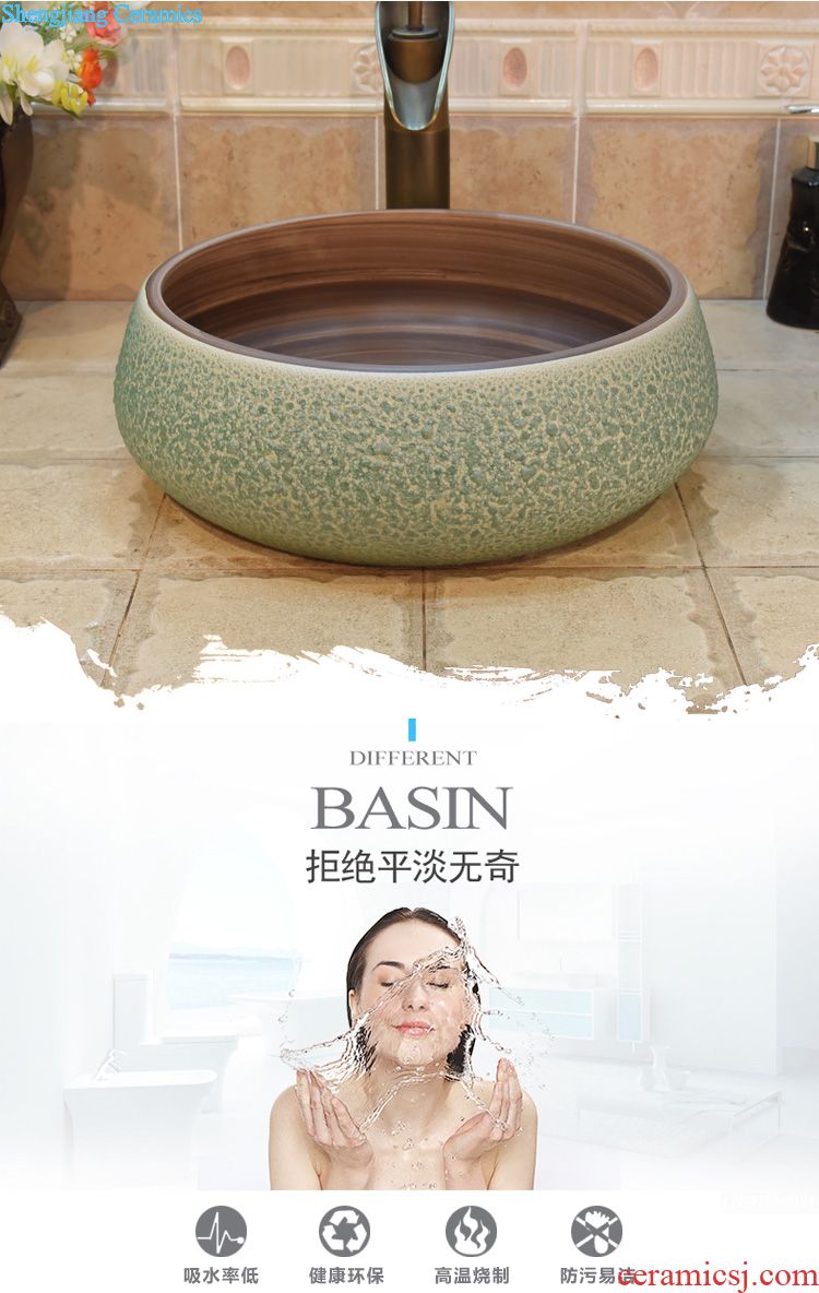 Jingdezhen ceramic lavatory basin basin sink art stage double surplus water sifang put lotus flower POTS