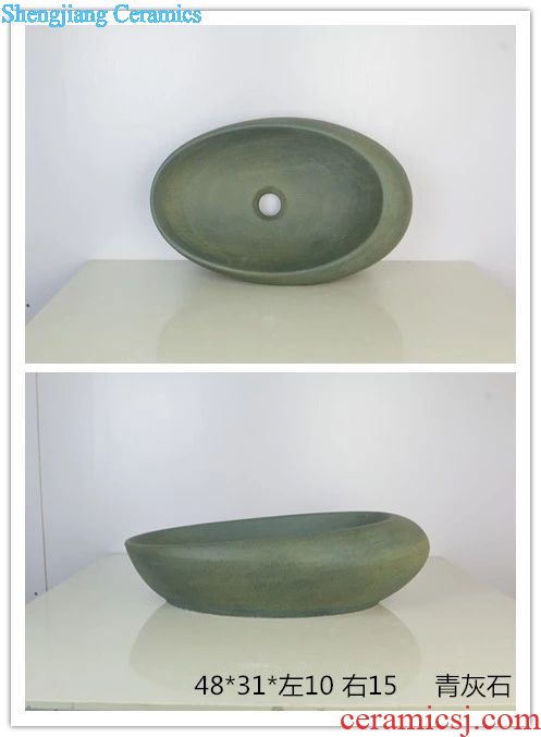shengjiang  new art wash basin items 201903  Stone Grey   Oval 