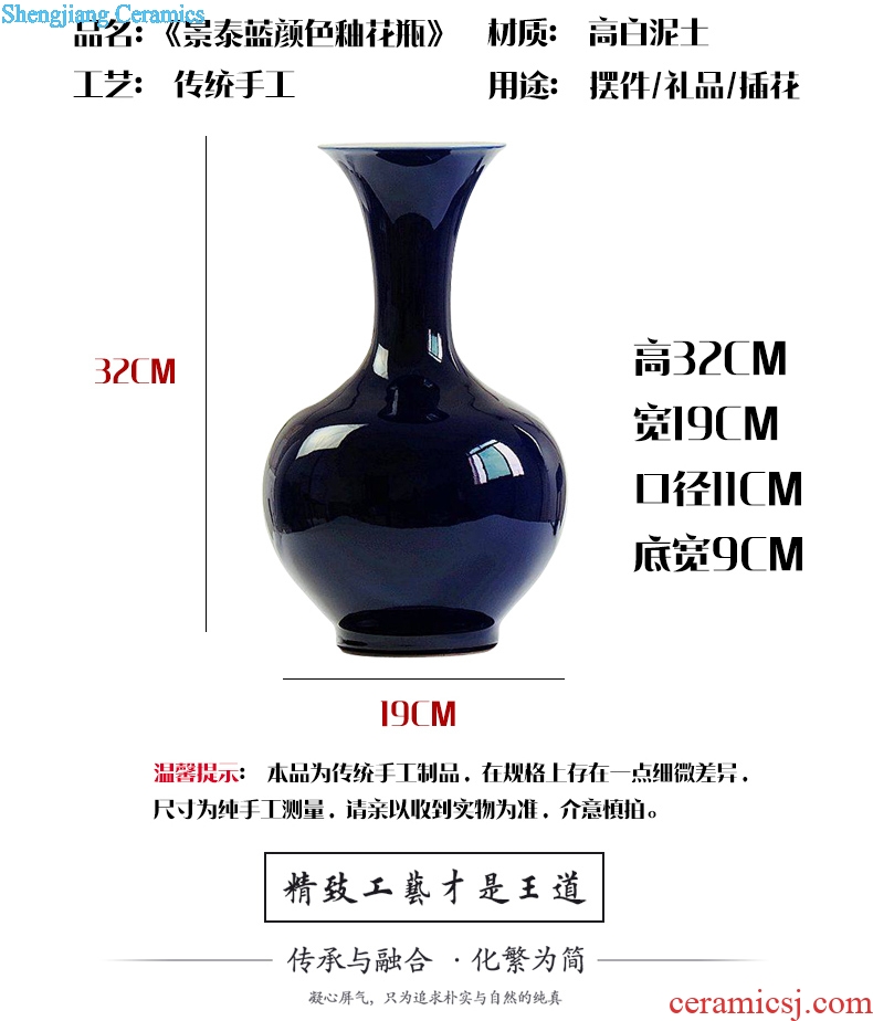 Home furnishing articles of jingdezhen ceramics decoration decoration arts and crafts antique bottles of archaize of cloisonne horn