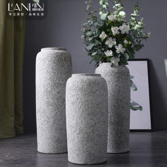 Ground vase large flower arrangement is contemporary and contracted sitting room Nordic decorative furnishing articles retro hotel jingdezhen ceramics