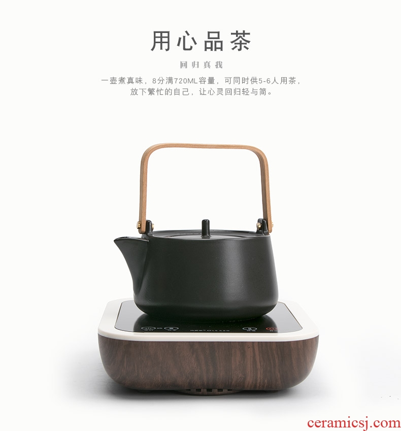 Mr Hours of nanshan light kettle household electricity TaoLu boiling tea tea ware ceramic tea set the teapot