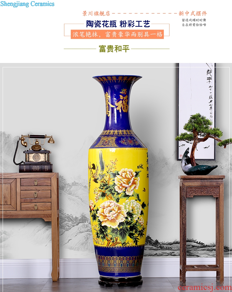 Jingdezhen ceramics vase of large sitting room large home decoration porcelain hotel opening gifts furnishing articles