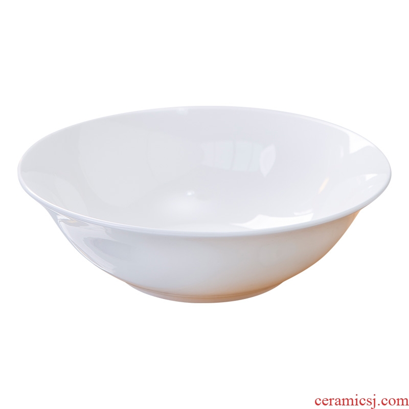 Jingdezhen household of Chinese style pure white bone China porcelain tableware bone porcelain hat to bowl dip bowl bowl bowl rainbow noodle bowl