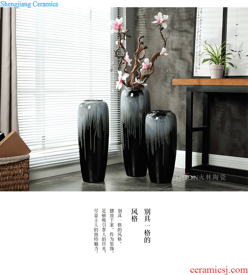 Jingdezhen Chinese style restoring ancient ways is the living room floor vase creative Europe type is resided ceramic jewelry ceramic dry flower is placed