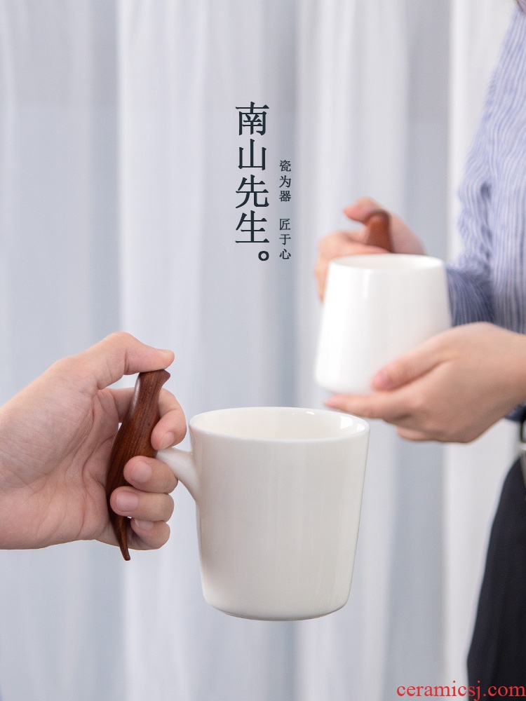 Mr Nan shan colorful glass ceramic mug cup couples creative mug cup custom office home