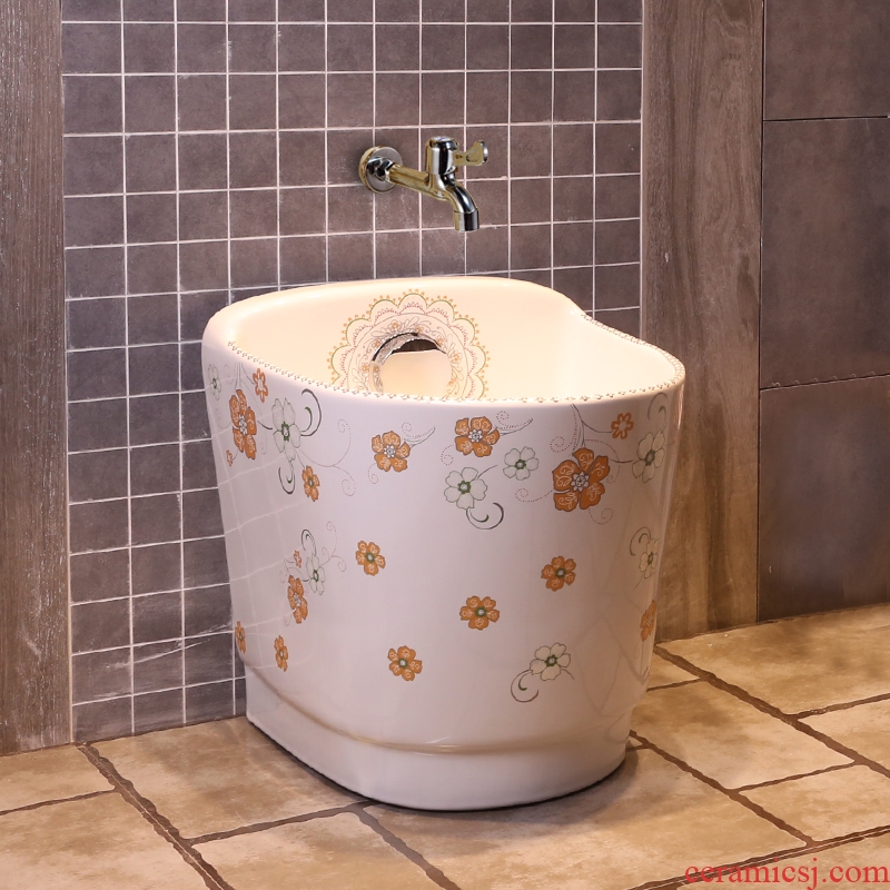 JingYan summer time series save money that defend bath suit on the ceramic bowl + + toilet, european-style flower is aspersed mop pool