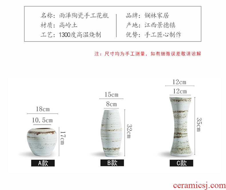 Creative ceramic vases, flower arrangement table hydroponic lucky bamboo meat basin mesa of the sitting room porch place to restore ancient ways more POTS