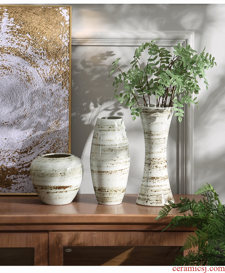 Creative ceramic vases, flower arrangement table hydroponic lucky bamboo meat basin mesa of the sitting room porch place to restore ancient ways more POTS