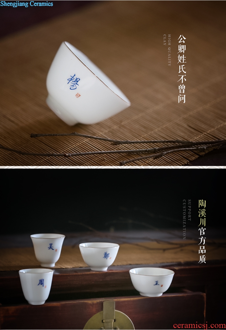TaoXiChuan jingdezhen ceramic tea master cup single cup pure manual kung fu tea cups of customized sample tea cup