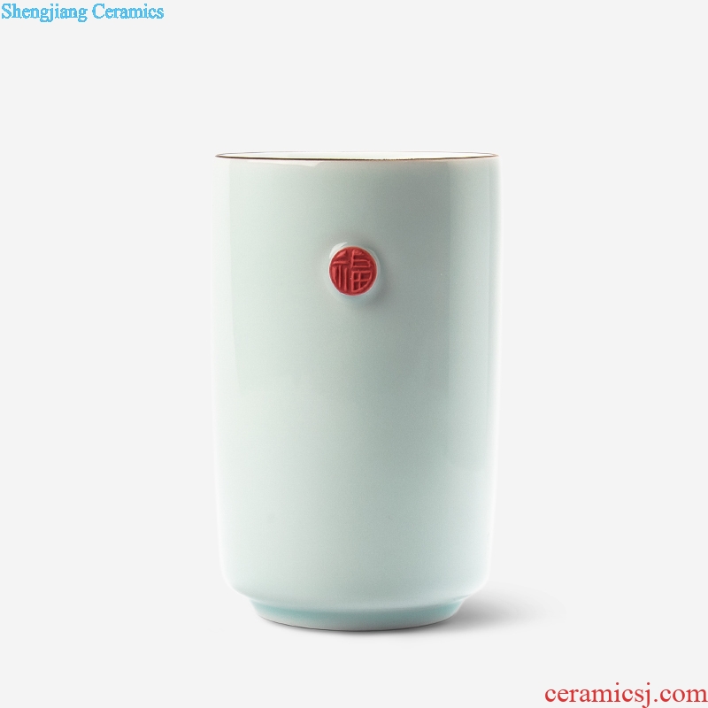 TaoXiChuan jingdezhen mugs simple pure color art new ceramic cups of coffee cup straight office cup