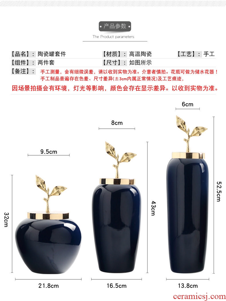JingDeXin town of Chinese ceramic vase wine TV ark place the sitting room dining-room flower arranging porcelain home decoration