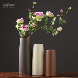 Creative Nordic ceramic vases, flower arranging is contemporary and contracted small pure and fresh and living room TV cabinet table decoration furnishing articles
