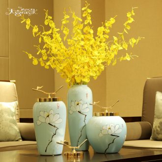 Contemporary and contracted small pure and fresh and ceramic vases, furnishing articles sitting room mesa ikea household flower arranging porcelain table decorations