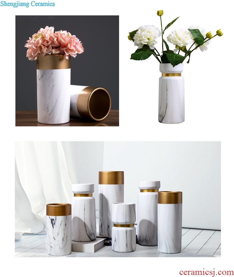 The Nordic vase furnishing articles furnishing articles ceramic household act the role ofing is tasted sitting room flower arranging dried flower flower is contracted and contemporary ornament