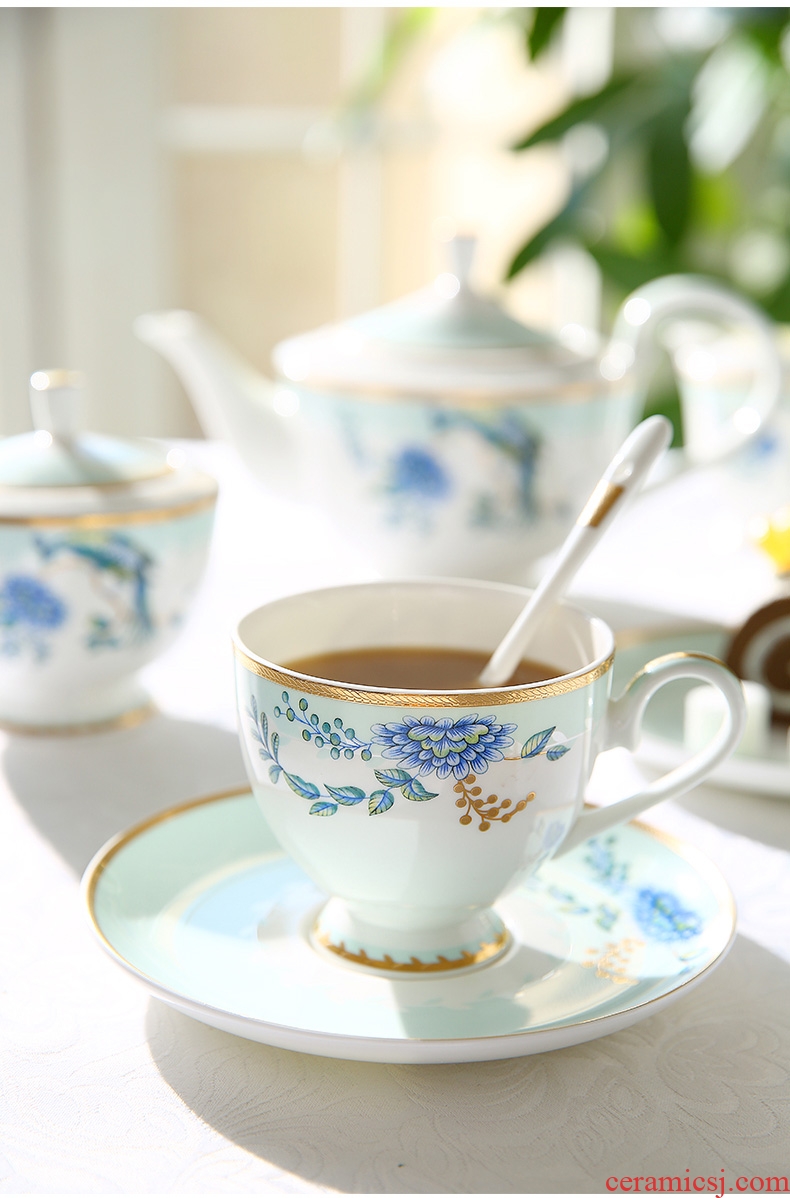 Creative palace coffee set suit European ceramic household English afternoon tea cups of a complete set of coffee cups of tea