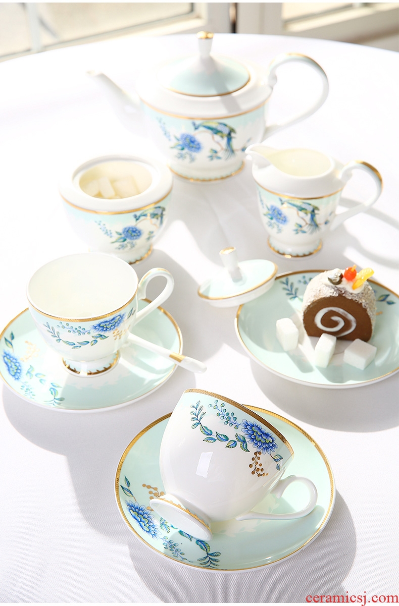 Creative palace coffee set suit European ceramic household English afternoon tea cups of a complete set of coffee cups of tea