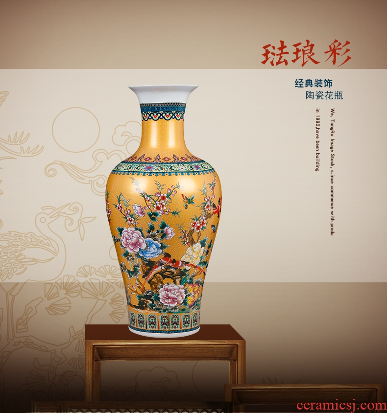 Jingdezhen ceramics of large vases, flower arranging hotel opening gifts home sitting room adornment is placed