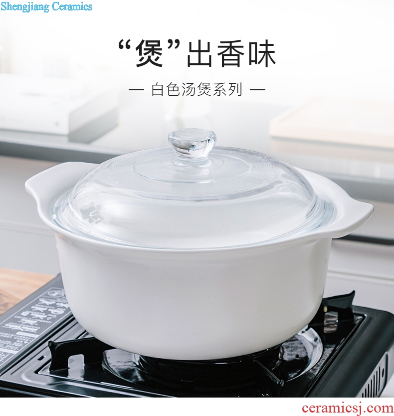 Ijarl million jia Chinese style household gas cooking porridge high-temperature ceramic sand pot soup pot stew pot soup pot flame