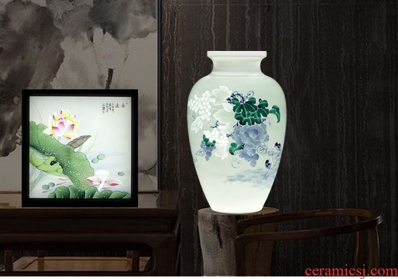 Jingdezhen ceramic decoration q7 XiangYuan hang a picture to arts and crafts porcelain plate painting murals of the study of new Chinese style office