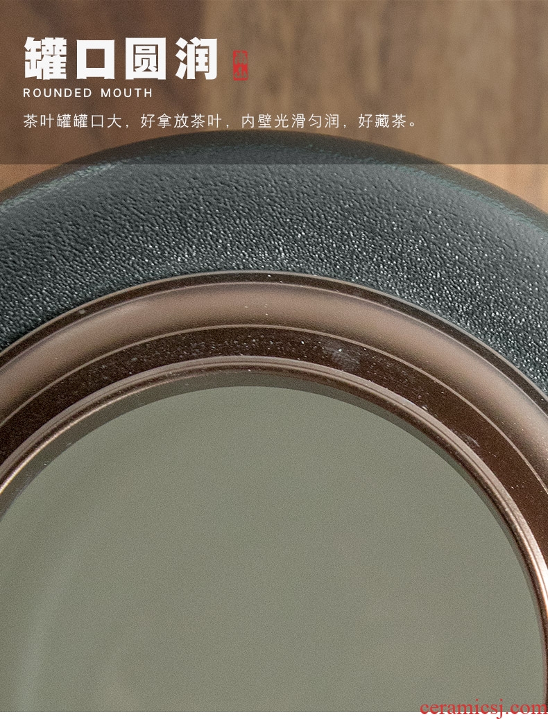 Mr Nan shan and caddy ceramic seal large one jin of storage tanks of household storage POTS moistureproof tea warehouse