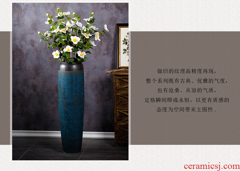 Jingdezhen ceramic dry flower arranging flowers restore ancient ways of large vase furnishing articles home living room TV cabinet decoration large number