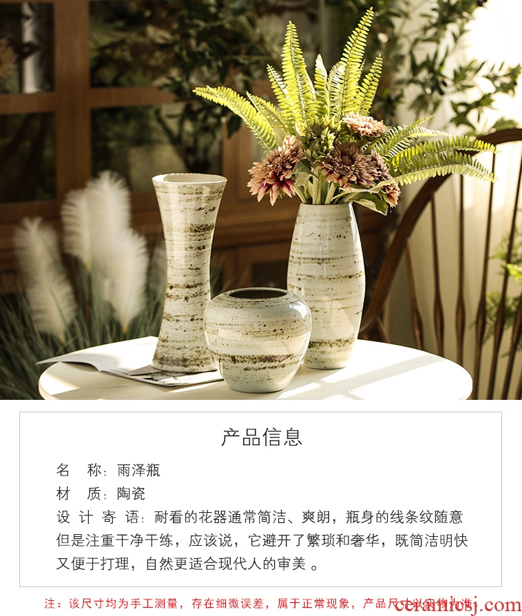 Vase furnishing articles dried flower arranging flowers sitting room dining-room art ceramics office decoration contemporary and contracted household porcelain