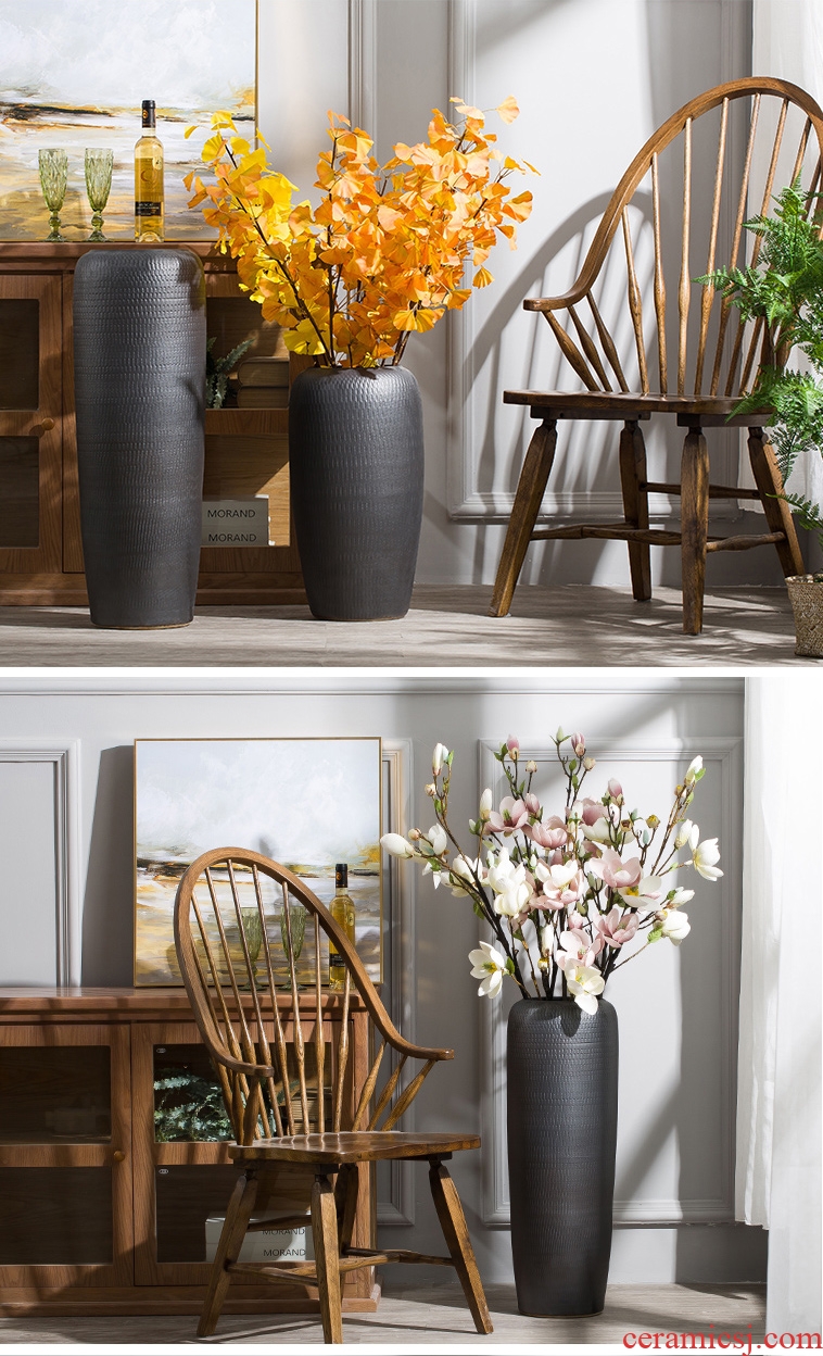 Ceramic vase of large sitting room porch place flower arranging dried flower adornment hotel villa suit household porcelain