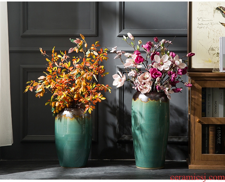 Ceramic vases, flower arrangement sitting room place contemporary and contracted to restore ancient ways the dried ou landing big flowerpot jingdezhen porcelain