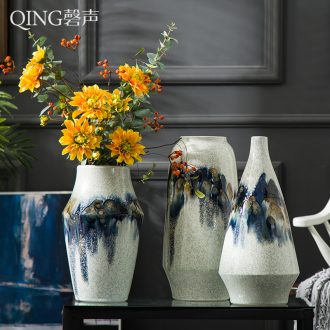 Vase furnishing articles creative example room living room table contracted style home decoration ceramic flower arranging dried flowers floral organ