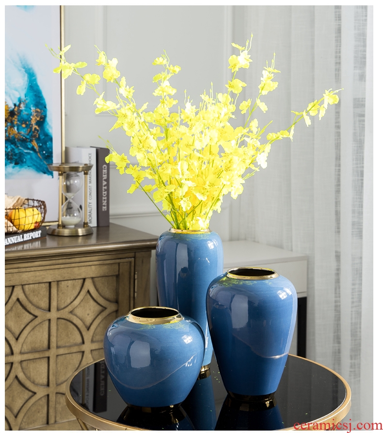 European American household ceramic vase furnishing articles home sitting room dry flower arranging flowers suit TV ark adornment ornament