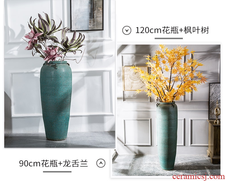 Jingdezhen ceramic floor TV ark large vases, the sitting room porch hotel restaurant adornment is placed between example