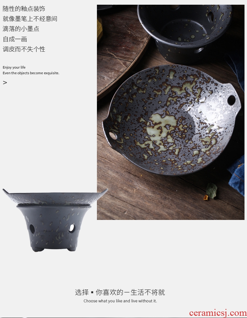 East glory household ceramics alcohol furnace suits casseroles, heat-resistant binaural pot soup pot japanese-style tableware and dry pot restaurant