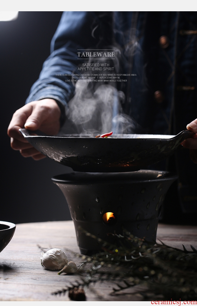 East glory household ceramics alcohol furnace suits casseroles, heat-resistant binaural pot soup pot japanese-style tableware and dry pot restaurant