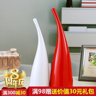 Jingdezhen household act the role ofing is tasted furnishing articles ceramic vase creative arts TV ark horn the sitting room porch wine accessories