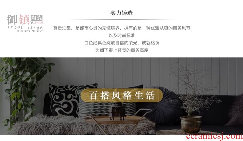 Contemporary and contracted ceramic furnishing articles household act the role ofing is tasted the living room a study Chinese manual desktop TV ark decoration art
