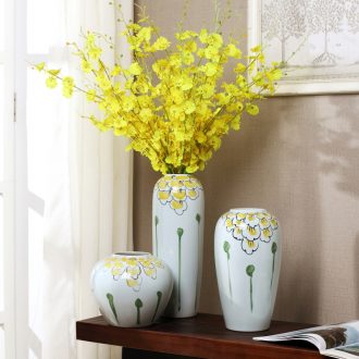 Contemporary and contracted sitting room of jingdezhen ceramic furnishing articles home decoration dry flower flower vase wine porch decoration