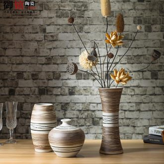 Jingdezhen furnishing articles home decoration flower arranging three-piece creative arts vase of TV ark wine sitting room decoration
