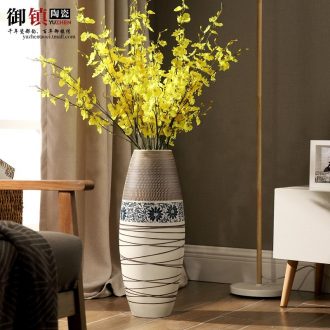 Modern fashion and contracted creative household act the role ofing is tasted ceramic sitting room ground suit vase vase dry flower arranging furnishing articles