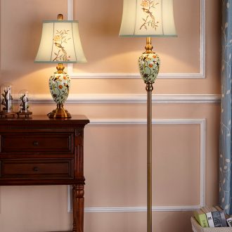 Doren American ceramic floor lamp European contemporary and contracted sitting room bedroom vertical floorlamp creative study