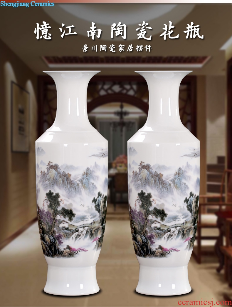 Jingdezhen ceramics contemporary and contracted 70 cm high landing big vase furnishing articles home office sitting room adornment