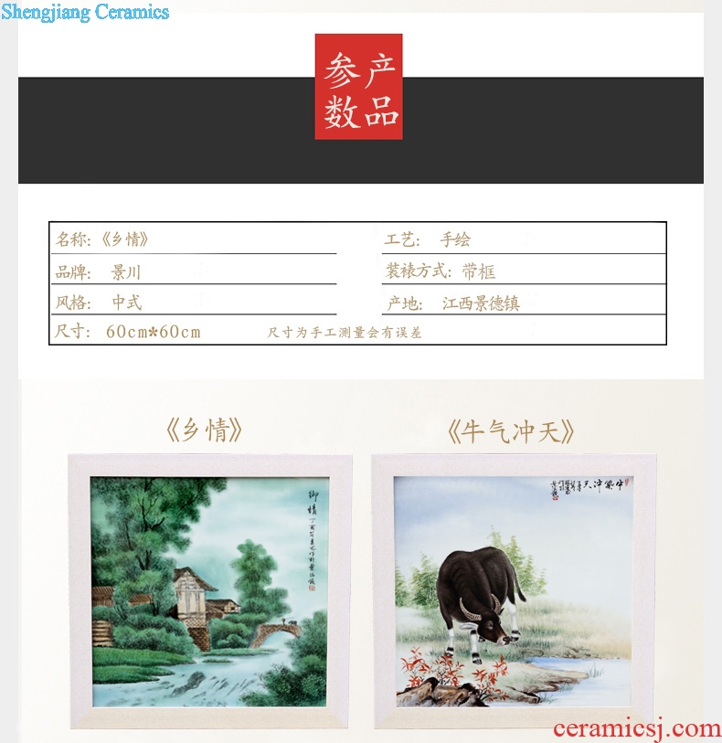 The jingdezhen porcelain plate painting nostalgia figure adornment home sitting room hangs a picture the study office opening gifts