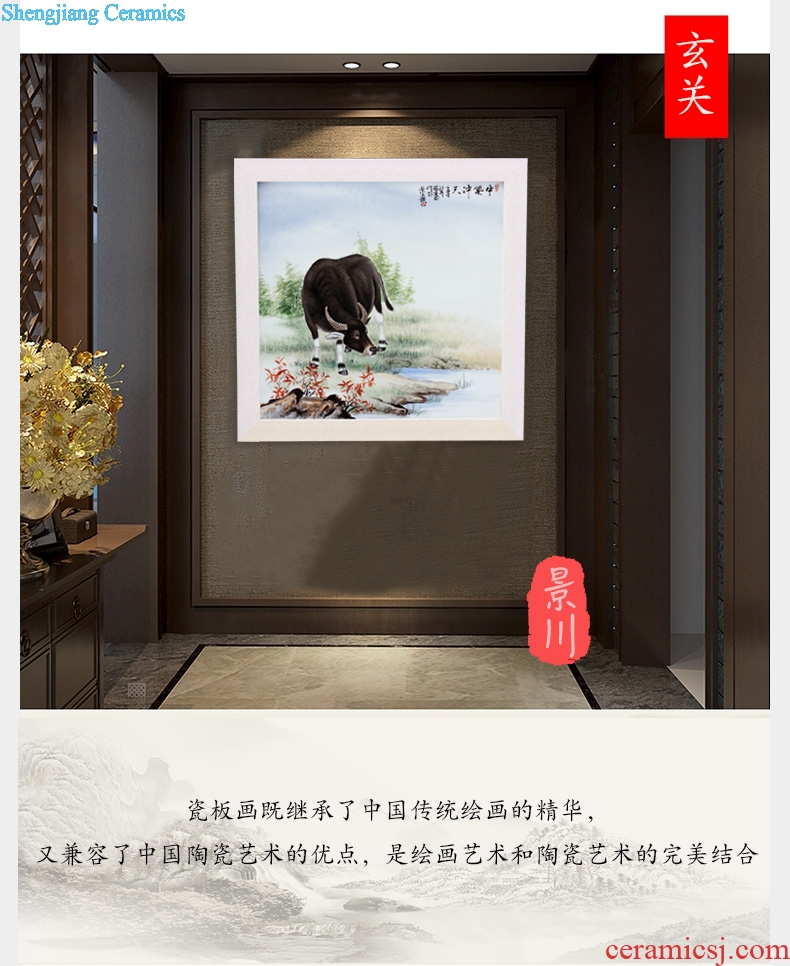 The jingdezhen porcelain plate painting nostalgia figure adornment home sitting room hangs a picture the study office opening gifts