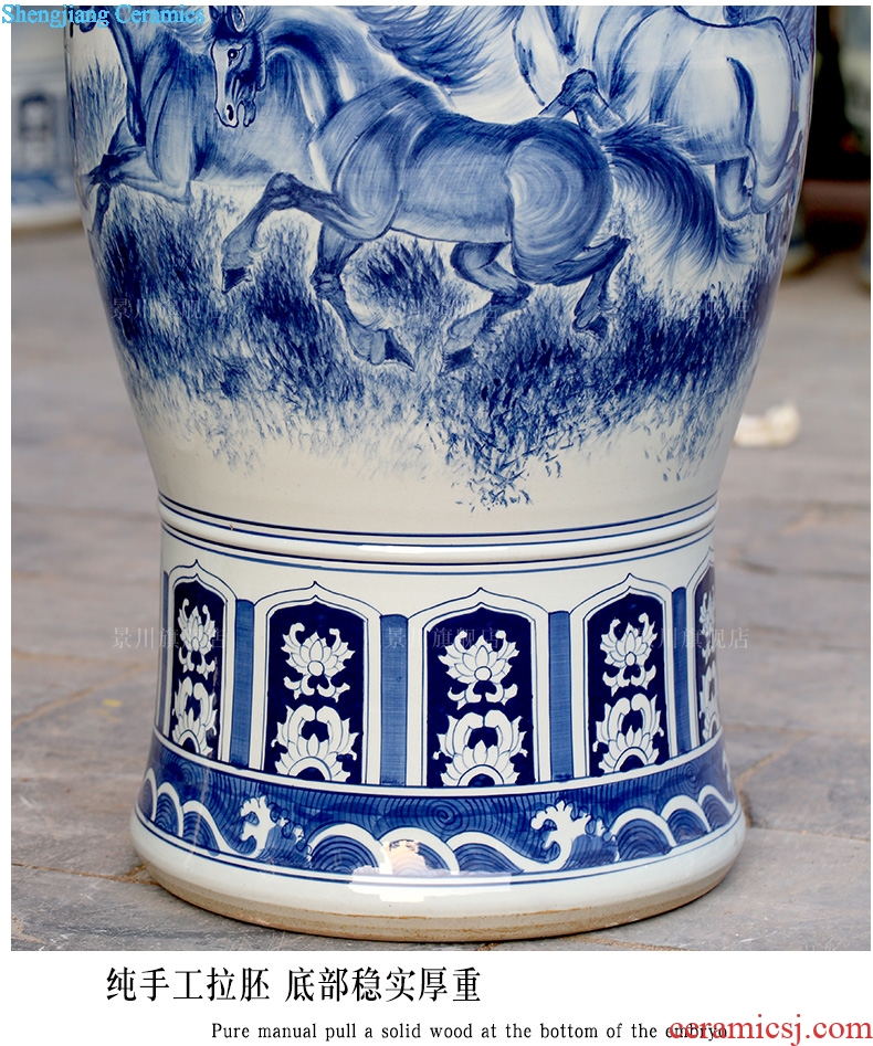 Hand-painted success bold landing big vase of blue and white porcelain of jingdezhen ceramics company opened big furnishing articles