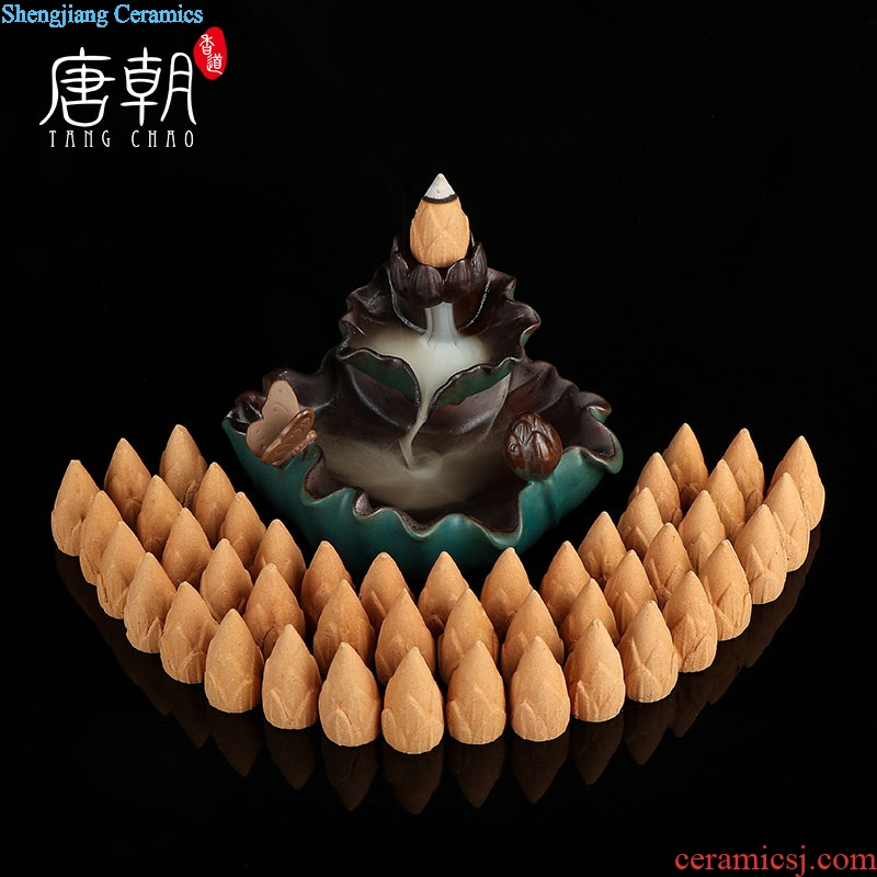 Tang dynasty creative ceramic backflow censer furnishing articles zen teachers tea interior household smoke incense burner