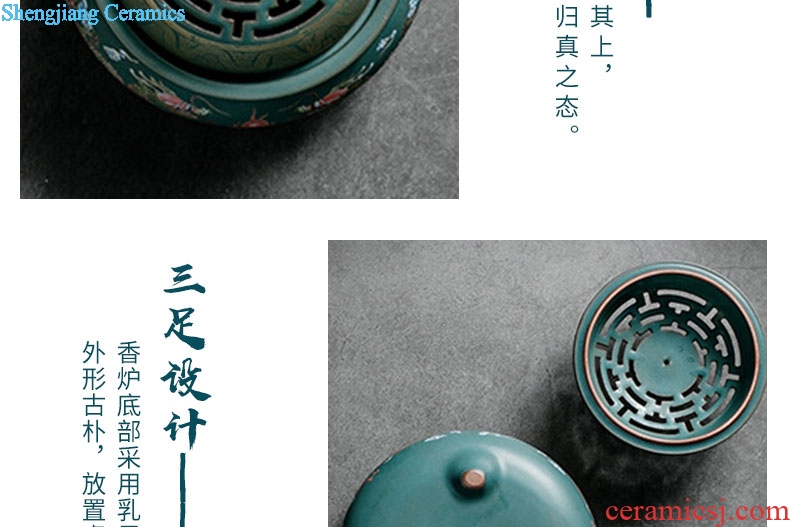 Tang dynasty ceramics cloisonne censers creative small night light aroma stove household bedroom teahouse teachers