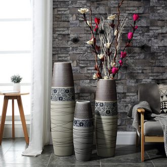 Contemporary and contracted beauty north European hotels sitting room ceramic zen new Chinese style dry flower arranging flowers hydroponics large vase