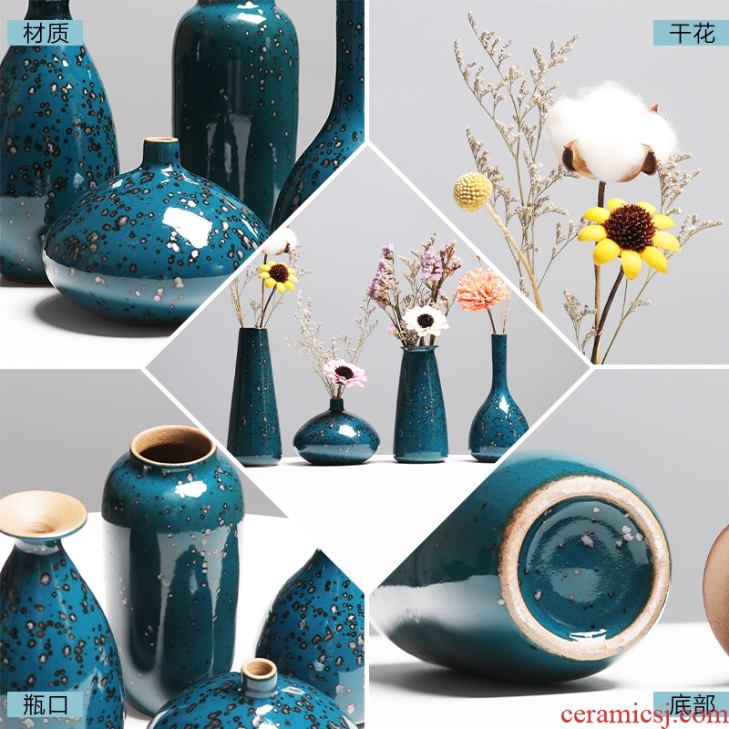 Ceramic creative Nordic floret bottle ins all over the sky star dried flower adornment furnishing articles sitting room flower arranging zen household act the role ofing is tasted