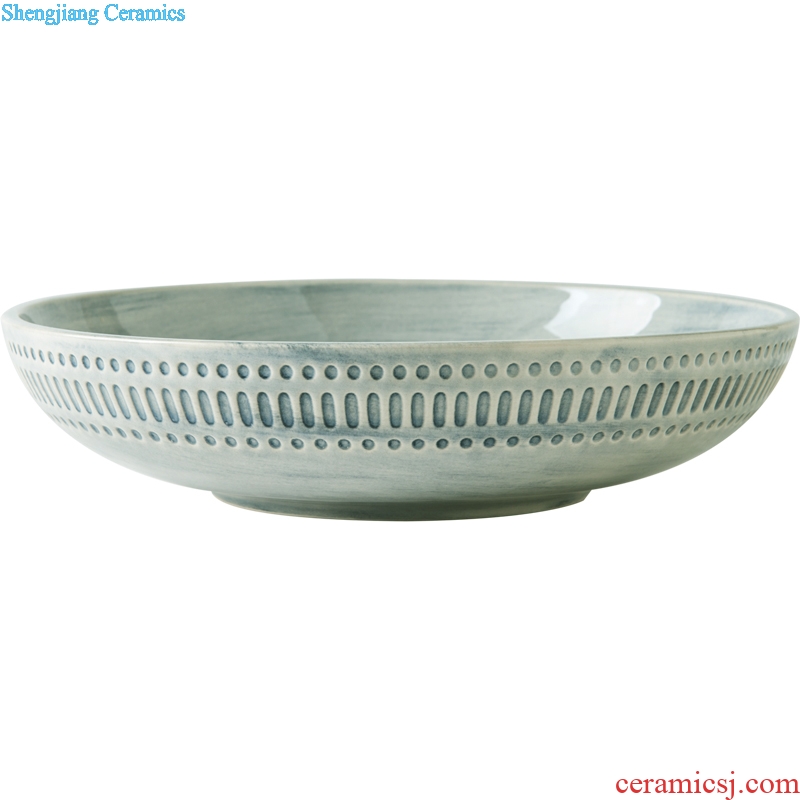 Ijarl million jia creative ceramic rainbow noodle bowl salad bowl European court wind food bowl of soup plates home market