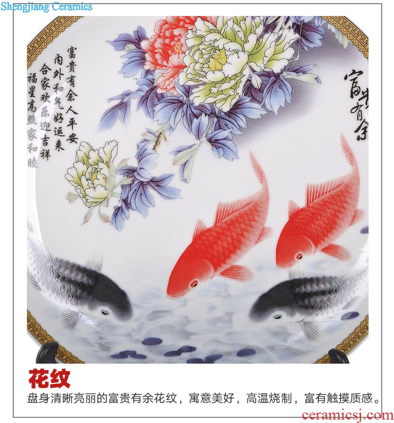 Scene, jingdezhen ceramic decoration plate sit plates new well-off Chinese domestic act the role ofing handicraft furnishing articles