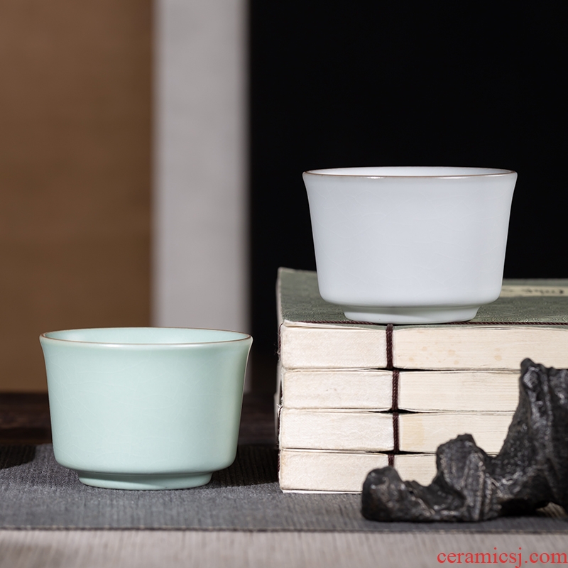 , your kiln jingdezhen ceramic cups master cup sample tea cup single peace cup kung fu tea elder brother kiln drive
